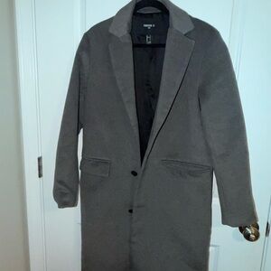 Forever 21 Charcoal Trench Coat